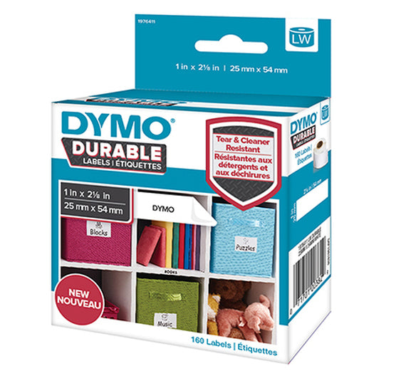Dymo SD1976411 1976411 Durable Address Label - 25mm x 54mm - 160 Labels