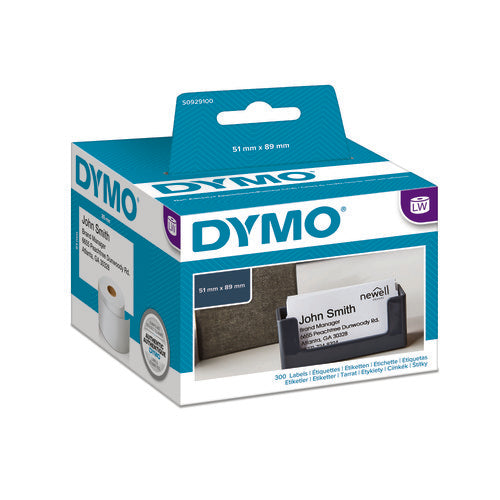 Dymo SD30374 S0929100 Non-Adhesive Name Badge Label - 51mm x 89mm - 300 Labels