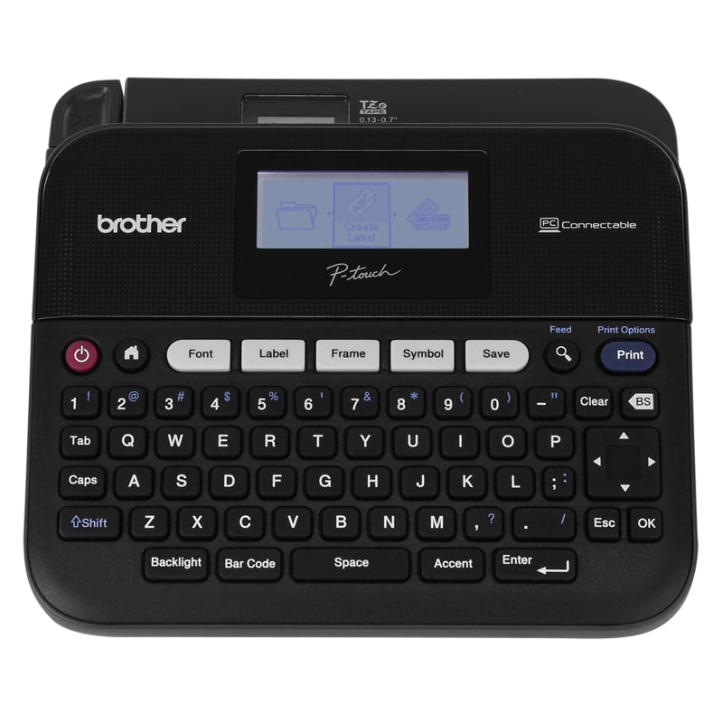 Brother PT-D450 label maker with tape