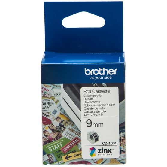 Brother CZ-1001 - 9mm x 5m - Continuous - Colour Label Roll Cassette