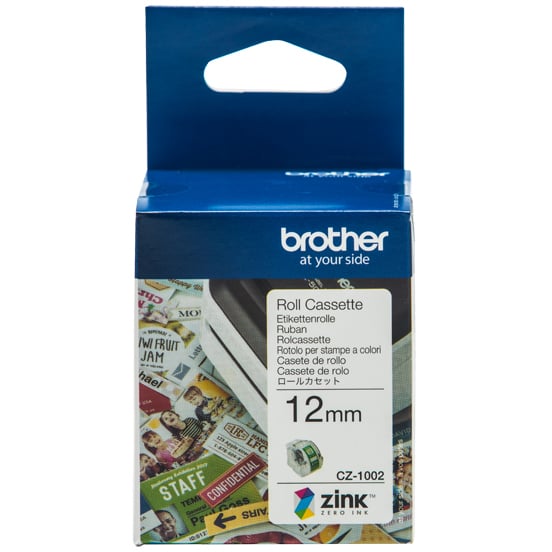 Brother CZ-1002 - 12mm x 5m - Continuous - Colour Label Roll Cassette