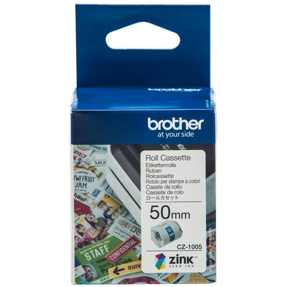 Brother CZ-1005 - 50mm x 5m - Continuous - Colour Label Roll Cassette