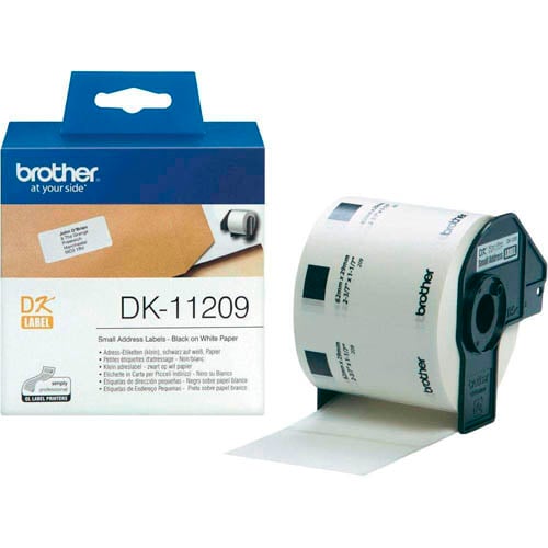 Brother DK-11209 - 29mm x 62mm - 800 Labels per Roll - White Paper Label
