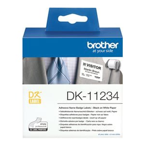 Brother DK-11234 - 60mm x 86mm - 260 Labels per Roll - White Paper Label