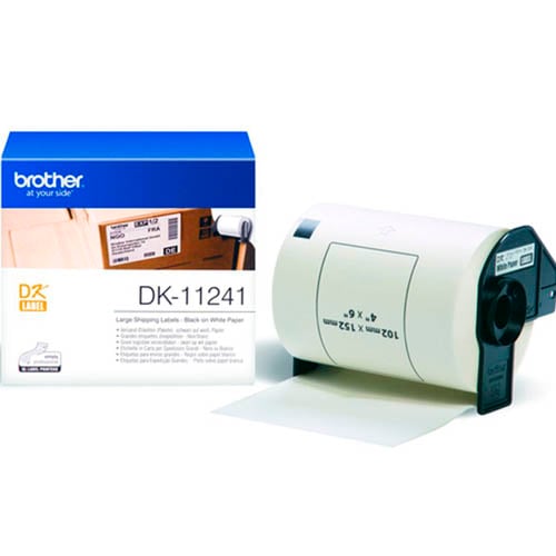 Brother DK-11241 - 102mm x 152mm - 200 Labels per Roll - White Paper Label