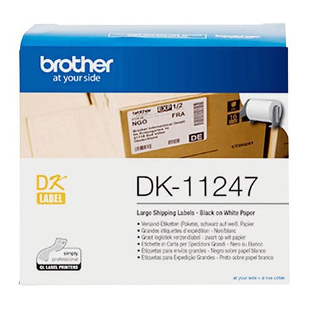 Brother DK-11247 - 103mm x 164mm - 180 Labels per Roll - White Paper Label