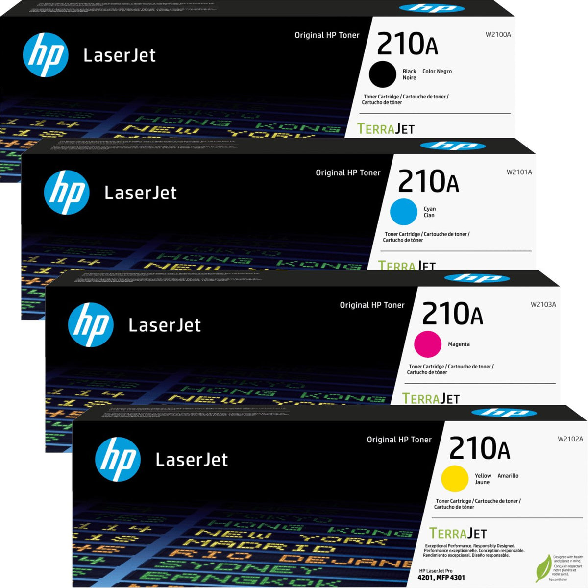 HP W2100A - W2103A (210A)