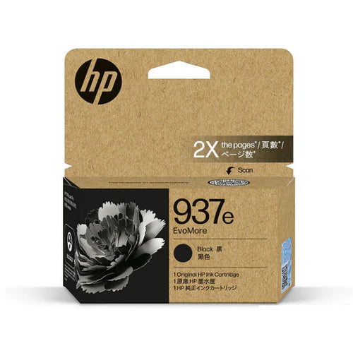 HP #937e Black Ink 4S6W9NA
