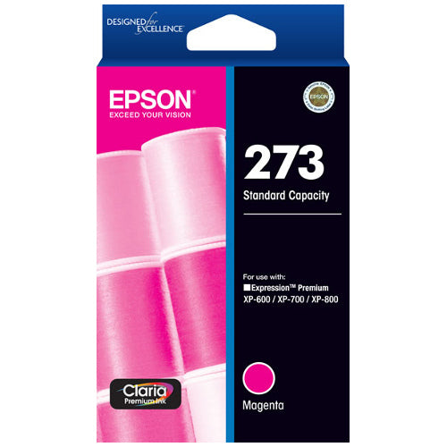 273 STD CAPACITY CLARIA PREMIUM MAGENTA INK CARTRIDGE XP-600 - C13T273392