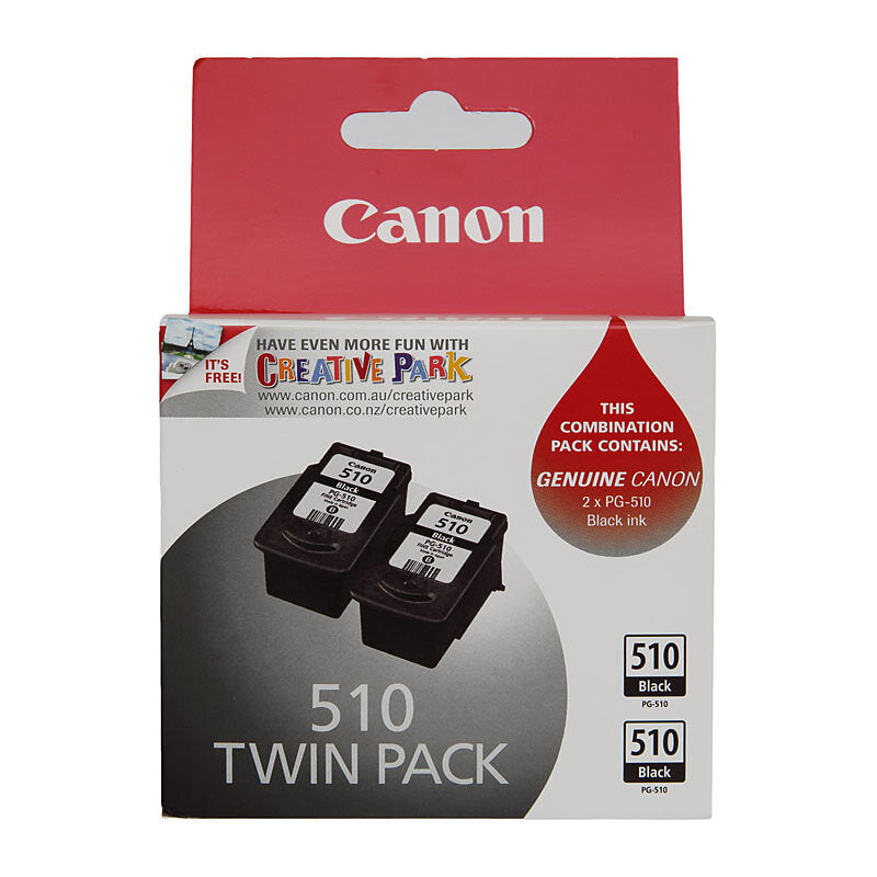 Aussie Ink Canon PG510 Blk Ink Twin Pack - Aussie Toner