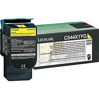 LEXMARK YELLOW TONER YIELD 4000 PAGES FOR C544 X544 - C544X1YG