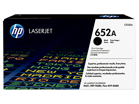 HP 652A BLACK LASERJET TONER CARTRIDGE - CF320A