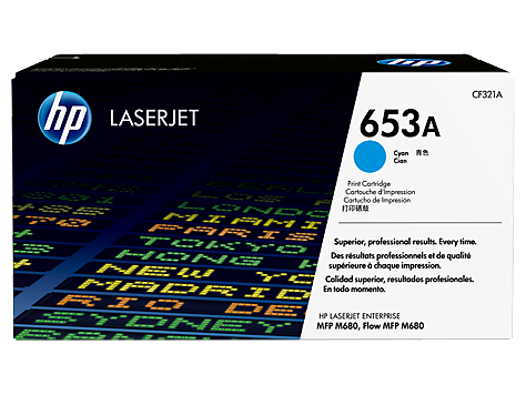 HP 653A CYAN LASERJET TONER CARTRIDGE - CF321A