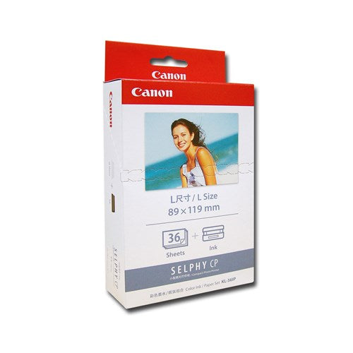 KL36IP INK/PAPER PACK L SIZE 119X89MM TO SUIT CP100 - KL36IP