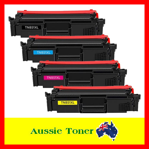 A Set BCMY Compatible Toner for Brother TN851XLBK TN851XLC TN851XLM TN851XLY TN-851XL for Brother HLL9470CDN MFCL9630CDN MFCL9670CDN