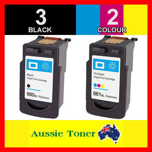 5 Pack (3BK,2C) Compatible Ink Cartridge for Canon PG-660XL CL-661XL PG660XL CL661XL for Canon TR7060 TR7060a TS5360 TS5360a TS5365