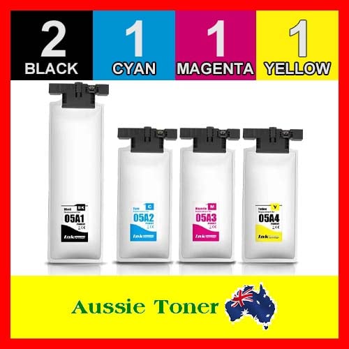 5 Pack (2BK,1C,1M,1Y) Compatible Ink Cartridge for Epson T05A1 T05A2 T05A3 T05A4 C13T05A100 C13T05A200 C13T05A300 C13T05A400 for Epson WorkForce Pro WF-C878R WF-C879R