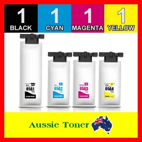 4 Pack (1BK,1C,1M,1Y) Compatible Ink Cartridge for Epson T05A1 T05A2 T05A3 T05A4 C13T05A100 C13T05A200 C13T05A300 C13T05A400 for Epson WorkForce Pro WF-C878R WF-C879R