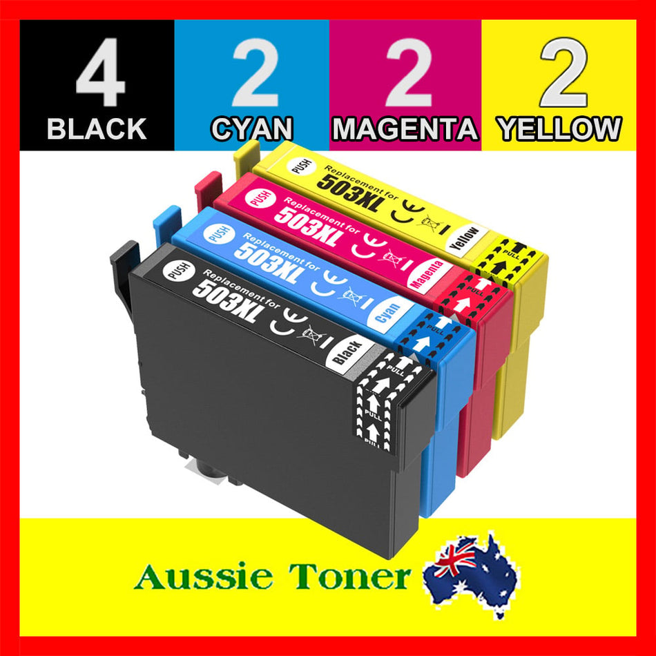 10 Pack (4BK,2C,2M,2Y) Compatible Ink Cartridge for Epson 503XL C13T09R192 C13T09R292 C13T09R392 C13T09R492 for Epson Expression Home XP-5200 WF-2960