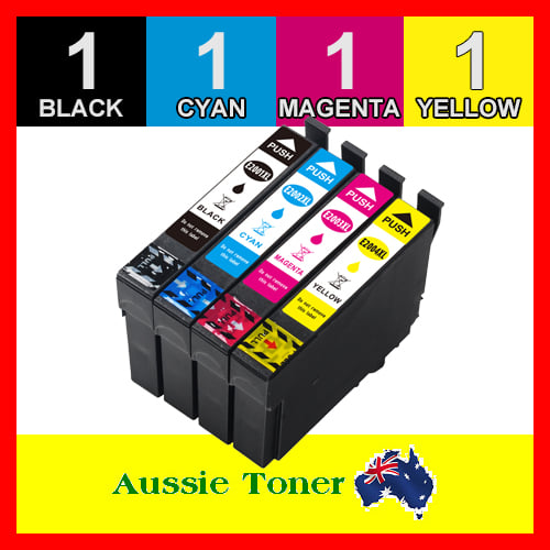 4 Pack (1BK,1C,1M,1Y) Compatible Ink Cartridge for Epson 200XL C13T201192 C13T201292 C13T201392 C13T201492 for Epson Expression Home XP-100 XP-200 XP-300 XP-310 XP-314 XP-400 XP-410 WorkForce WF-2510 WF-2520 WF-2530 WF-2540