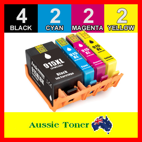 10 Pack (4BK,2C,2M,2Y) Compatible Ink Cartridge for HP 915XL 3YM22AA 3YM19AA 3YM20AA 3YM21AA for HP Officejet 8010 8012 8020 8022 8026 8028