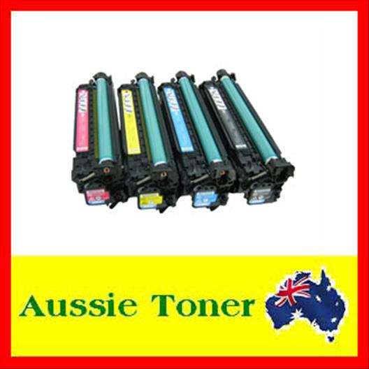 A Set BCMY Compatible Toner for HP CE250X CE251A CE252A CE253A 504X 504A for HP CM3530 MFP CM3530fs MFP CP3525 CP3525dn CP3525n CP3525x