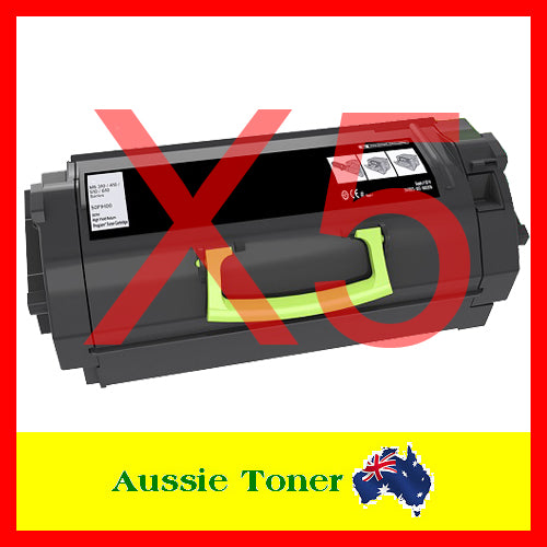 5-Pack Compatible Toner for Lexmark 50F3H00 503H for Lexmark MS823 MS823dn MS826 MS826de MX721 MX721adhe MX722 MX722adhe MX826 MX826ade MX826adxe