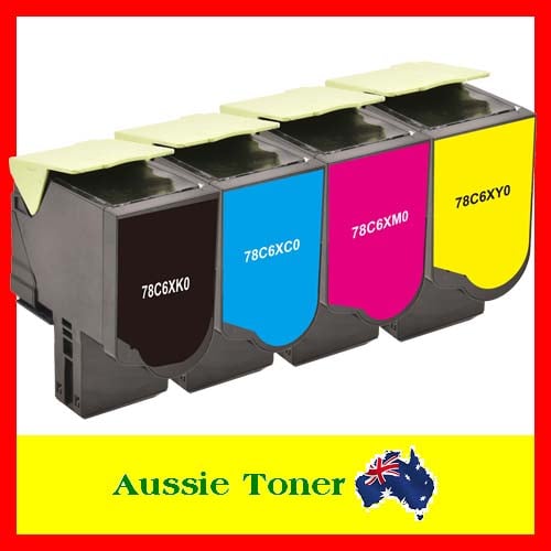 A Set BCMY Compatible Toner for Lexmark 78C6XCE 78C6XKE 78C6XME 78C6XYE for Lexmark CS521 CS521dn CS622 CS622de CX522 CX522ade CX622 CX622ade CX625 CX625adhe