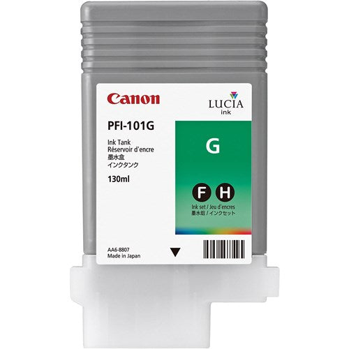 GREEN INK TANK 130ML FOR CANON IPF 6100 5100 5000 - PFI-101G