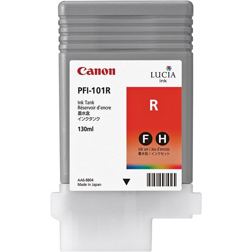 RED INK TANK 130ML FOR IPF6200 6100 5100 5000 - PFI-101R