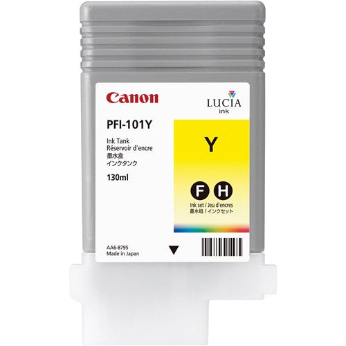PFI-101Y YELLOW INK TANK 130ML FOR IPF6200 6100 5100 5000 - PFI-101Y