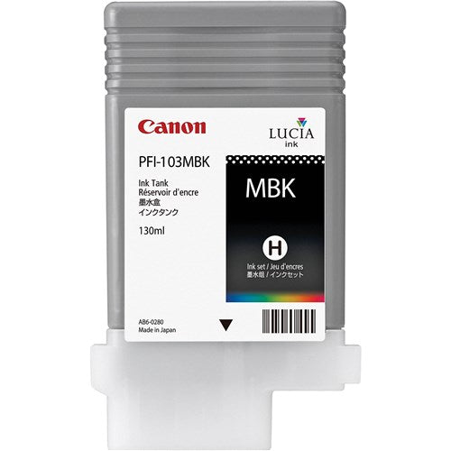 MATTE BLACK INK TANK 130ML FOR IPF6200 6100 5100 - PFI-103MBK