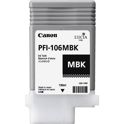 PFI-106MBK LUCIA EX MATTE BLAC K INK FOR IPF6300IPF6300SIPF - PFI-106MBK
