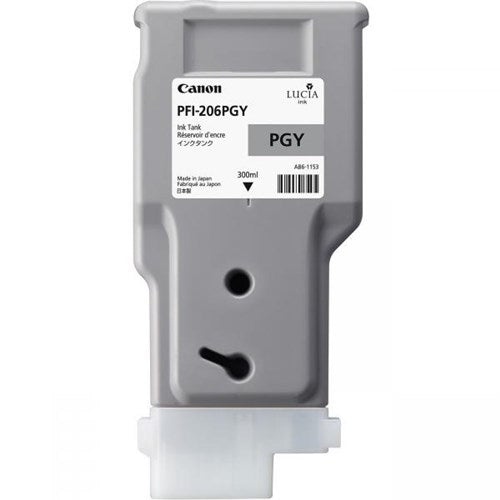 PFI-206PGY LUCIA EX PHOTO GREY INK FOR IPF6400 6450 - 300ML - PFI-206PGY