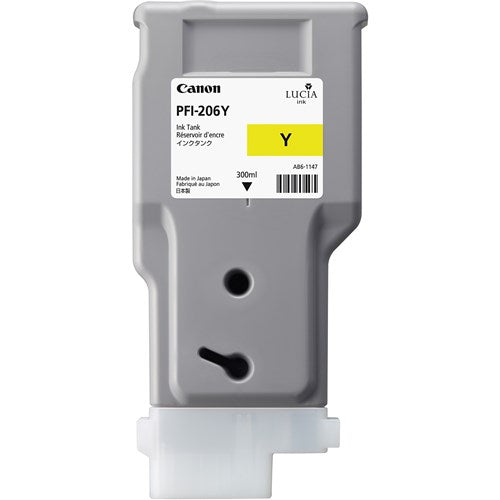 PFI-206Y LUCIA EX YELLOW INK F OR IPF6400 6450 - 300ML - PFI-206Y