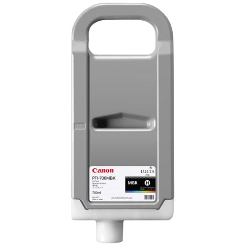 PFI-706MBK LUCIA EX MATTE BLAC K INK FOR IPF8300IPF8300SIPF - PFI-706MBK