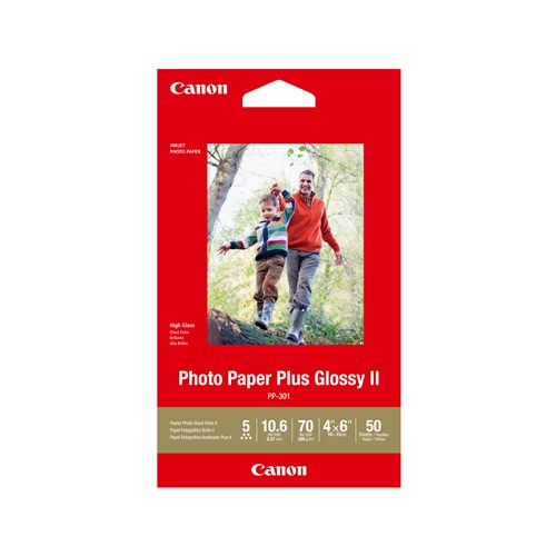 CANON PP3014X6-50 50 SHTS 260 GSM PHOTO PAPER PLUS GLOSSY II - PP3014x6-50