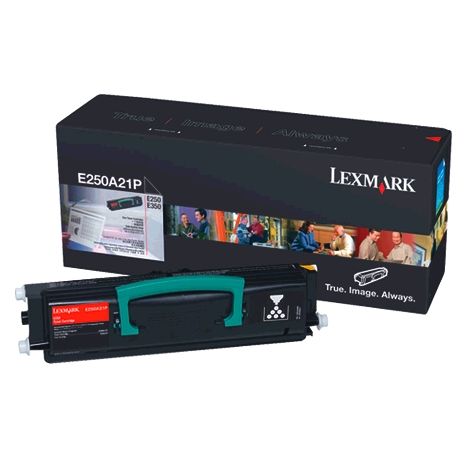 LEXMARK BLACK RETURN PROGRAM TONER YIELD 3500 PAGES FOR E250 - E250A11P