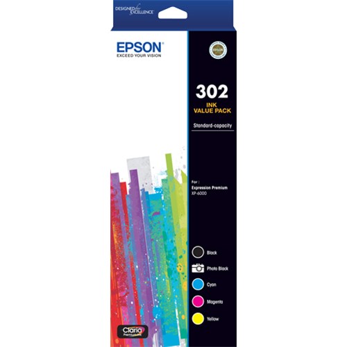 EPSON 302 5 COLOUR INK PACK EXPRESSION PREMIUM XP-6000 - C13T01W792