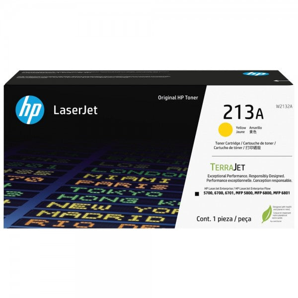 HP #213A Yellow Toner W2132A
