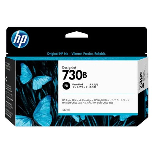 HP 730B 130-ML PHOTO BLACK DESIGNJET INK CARTRIDGE REPLACEMENT FOR P2V67A - 3ED43A