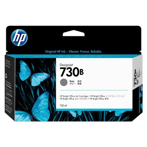 HP 730B 130-ML GRAY DESIGNJET INK CARTRIDGE REPLACEMENT FOR P2V66A - 3ED44A