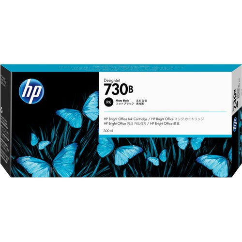 HP 730B 300-ML PHOTO BLACK DESIGNJET INK CARTRIDGE - 3ED49A