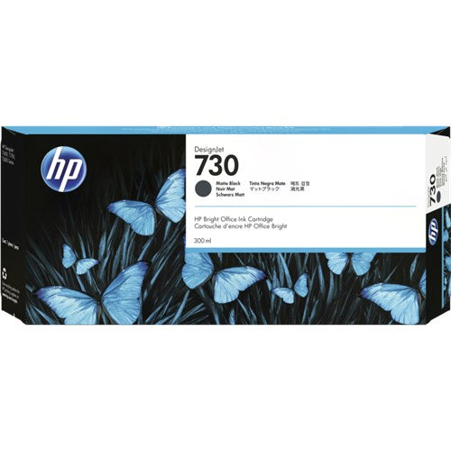 HP 730B 300-ML MATTE BLACK DESIGNJET INK CARTRIDGE - 3ED51A