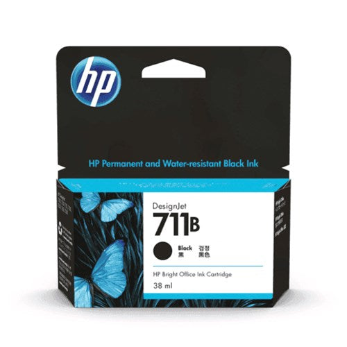 HP 711B 38ML BLACK INK - 3WX00A