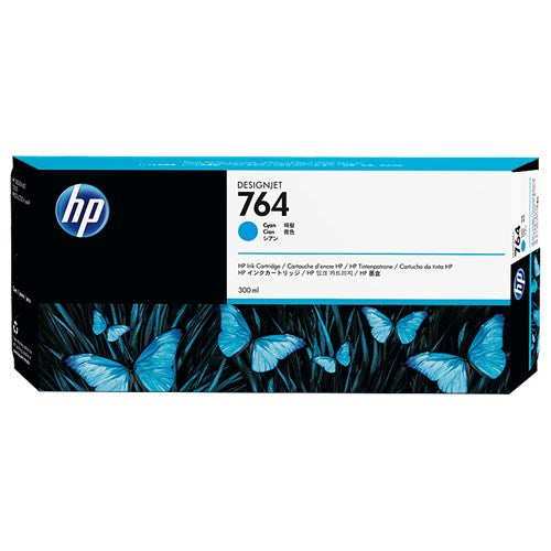 HP 764 300-ML CYAN INK CARTRIDGE C1Q13A FOR T3500 - C1Q13A