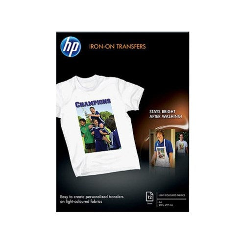 HP IRON-ON TRANSFERS-12 SHT /A4/210 X 297 MM - C6065A