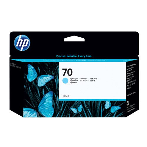 HP 70 LIGHT CYAN INK C9390A 130 ML FOR DJ Z2100 Z3100 Z3200 PHOTO PRINTER SERIES - C9390A