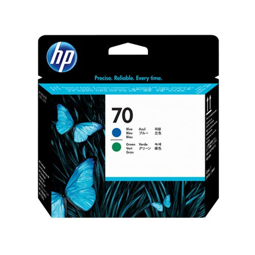 HP 70 BLUE AND GREEN PRINTHEAD - C9408A