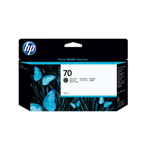 HP 70 MATTE BLACK INK 130ML C9448A FOR Z2100 3100 3200 - C9448A